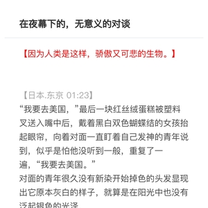 一段无关紧要的故事