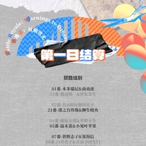 关于第一日结果公示